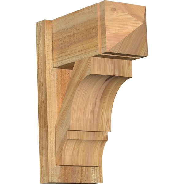 Ekena Millwork Balboa Arts & Crafts Rough Sawn Outlooker, Western Red Cedar, 8"W x 16"D x 20"H OUT08X16X20BOA03RWR - main
